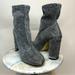 Michael Kors Shoes | Michael Kors Mandy Sock Boot, Stretch-Knit Mk Glitter Chunky Heel Boots | Color: Silver | Size: 9.5