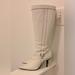 Gucci Shoes | Hp Gucci Vintage Authentic Women's Leather White Boots Size 8. | Color: Black/White | Size: 8