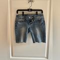 American Eagle Outfitters Shorts | American Eagle Cutoff Jean Bermuda Shorts | Color: Blue | Size: 4