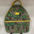 Gucci Accessories | **Authentic** Gg Supreme Monogram Smiling Plants Childrens Backpack | Color: Green/Yellow | Size: Osb