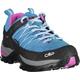 Wanderschuh CMP "Wmns Rigel Low Waterproof" Gr. 37, blau (aquablau, pink) Schuhe Wanderschuh Outdoorschuh Schnürschuh Damen Outdoor- Wanderschuhe