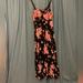 Torrid Dresses | Black And Floral Maxi Dress | Color: Black/Pink | Size: 00