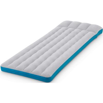 Luftmatratze INTEX "Camping Mat", grau (grau, blau), LuftmatratzenB:72cm H:20cm L:189cm, Vinyl, B:72cm H:20cm L:189cm
