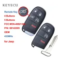 Keyecu – clé télécommande intelligente OEM 4 ou 5 boutons 433Mhz pour voiture Jeep Grand Cherokee