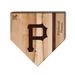 Baseball BBQ Full Size (17" x 17") Home Plate Cutting Board Wood in Brown/Red | 17 H x 17 W x 1 D in | Wayfair GRTLHPCB17PP