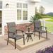 Lark Manor™ Alyah Round 2 - Person 19" Long Bistro Set in Black/Gray | Outdoor Furniture | Wayfair 630238BE8F5C46DB86E56C854A54FA4B