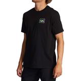 Billabong Men's Crayon Wave Short Sleeve Tee (Size S) Black, Cotton