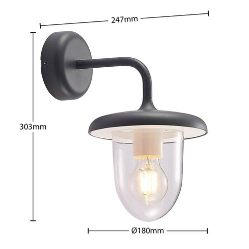 Prios Larkumi Außenwandlampe mit E27-Fassung