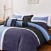 George Oliver Jahiel Microfiber 7 Piece Comforter Set Microfiber in Blue | King | Wayfair 82117E9248484715A5A0310F6203B4D6