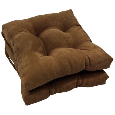 16-inch Square Indoor Microsuede Chair Cushions (Set of 2, 4, or 6)
