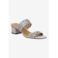 Wide Width Women's Keetana Sandals by J. Renee in Silver (Size 12 W)