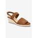 Wide Width Women's Mariella Espdrill by Bella Vita in Cognac Suede (Size 9 W)