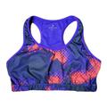 Athleta Intimates & Sleepwear | Athleta Women L Sports Bra Blue Red Spotted Print Racerback No Pads Lined Vented | Color: Blue/Red | Size: L