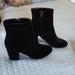 American Eagle Outfitters Shoes | American Eagle Outfitters Black Velvteen Booties Size 8 | Color: Black | Size: 8