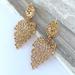 Anthropologie Jewelry | New~ Anthropologie Gold Lace Chandelier Earrings | Color: Gold | Size: Os