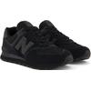 Sneaker NEW BALANCE "ML574 Core", Gr. 37,5, grau (schwarz, dunkelgrau), Leder, Textil, sportlich, Schuhe