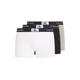 Trunk CALVIN KLEIN UNDERWEAR "TRUNK 3PK" Gr. XXL (56), schwarz-weiß (black,, white,, grey, heather) Herren Unterhosen