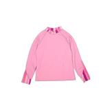 Lands' End Rash Guard: Pink Print Sporting & Activewear - Kids Girl's Size 14