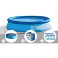 Kit piscine autoportée Intex Easy Set 3,05 x 0,76 m (avec filtration) + Bâche à bulles + Bâche de