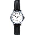 Timex Easy Reader Damen-Armbanduhr, 25 mm, schwarzes Lederarmband, T20441