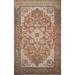 Vegetable Dye Heriz Persian Vintage Area Rug Handmade Wool Carpet - 8'0"x 10'11"