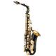 Saxophone Black Paint E-flat Sax for Beginner Student Intermediate Player Brass Eb Alto Saxophone with Mouthpiece Carrying Case Cleaning Cloth Brush Sax Straps