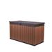 Keter Darwin 150 Gallon Durable Outdoor Storage Deck Box For Furniture & Supplies, Brown in Brown/Red | 30.7 H x 56.2 W x 25.7 D in | Wayfair