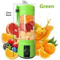 1pc 380ML Portable Blender With 6 Blades Rechargeable USB Personal Size Blender For Shakes And Smoothies Traveling Fruit Veggie Juicer Cup