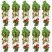 VEVOR Tomato Cages, 11.8' X 11.8' X 46.1', 10 Packs Square Plant Support Cages, Green PVC-Coated Steel Tomato Towers For Climbing Vegetables, Plants | Wayfair