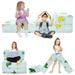 Slsy 3 in 1 Folding Sofa Bed Floor Mattress for Kids Folding Mattress Kid Fold Up Sofa Futon Folding Chair Bed Child Foldable Mattress Floor Bed Folding Couch Trifold Mattress for Playroom