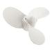 3 Blade Aluminum Marine Propeller for Yamaha 2hp Pitch Yamaha 2 Stroke 2hp 2.5hp Outboard Alloy Marine Engine Propeller Blades 7 1/4x5-A(White)(1pcs)