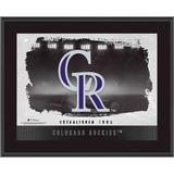 Colorado Rockies Framed 10.5" x 13" Sublimated Horizontal Team Logo Plaque