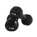 Fitness First 4-12 lbs Black Vinyl Rubber Coated Weight Dumbbell Pairs