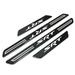 iPick Image for Dodge SRT Logo Black Real Carbon Fiber 4 Pcs Universal Car Door Sill Step Protector Kick Plates Set of 4 Official Licensed