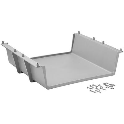 Rubbermaid® Executive FG619600PLAT Platinum Glass Rack for Rubbermaid® Housekeeping Carts