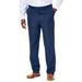 Men's Big & Tall KS Island™ Linen Blend Plain Front Dress Pants by KS Island in Navy (Size 42 40)