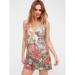 Free People Dresses | Free People Tangier Mini Dress | Color: Green/Pink | Size: M