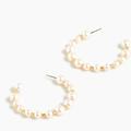 J. Crew Jewelry | Bead Hoop Earrings - Just Added An Additional Pair Of J Crew Earrings. | Color: Gold/White | Size: Os