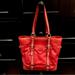 Coach Bags | Coach Hampton Valentines Red Leather Gallery Tote Shoulder Bag Vintage Rare | Color: Red/Silver | Size: Os