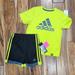 Adidas Matching Sets | Adidas Short Set | Color: Black/Yellow | Size: 4b