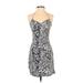 Old Navy Casual Dress - Party Halter Sleeveless: Blue Floral Dresses - Women's Size 1