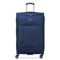 DELSEY Paris Helium DLX Softside Expandable Luggage with Spinner Wheels, Navy Blue, Checked-Large 29 Inch, Helium DLX Softside Expandable Luggage with Spinner Wheels