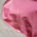 Masque en caoutchouc à capuche en latex pour hommes et femmes fétiche sexy rose trou de ories