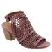 Bueno Candice - Womens EURO 38 Purple Sandal Medium