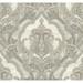 Seabrook Designs Margaret Damask Unpasted Wallpaper