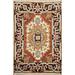 Geometric Heriz Serapi Foyer Area Rug Handmade Wool Carpet - 2'0"x 3'0"