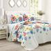 Lush Decor Cottage Core Ariana Flower Reversible Oversized 3 Piece Quilt