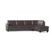 Brown Reclining Sectional - Winston Porter Whitmore 2 - Piece Chaise Sectional Faux Leather/Polyester | 33 H x 108 W x 83 D in | Wayfair