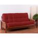 Full Medium Firm 10" Foam Mattress - Alwyn Home Vitality Core Nylon Stuffed Futon in Red/Brown | 75 H x 54 W 10 D Wayfair BLN1012 41771010