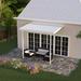 Four Seasons OLS TWV Series 12 ft wide x 9 ft deep Aluminum Patio Cover with 20lb Snowload & 2 Posts in White